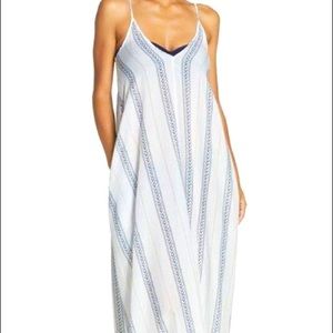 Striped Cover Up Maxi Dress